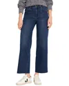 Nic + Zoe Nic+zoe Raw Hem Ankle Wide Leg Jeans In Blue