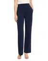 Nic + Zoe Nic+zoe Pintuck Pleated Wide Leg Knit Pants In Dark Indigo
