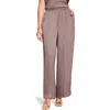 Nic + Zoe Nic+zoe Glossy Sheen Pull On Pants In Cocoa