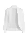 Nic + Zoe Nic+zoe Linen Blend Bolero Cardigan In Paper White