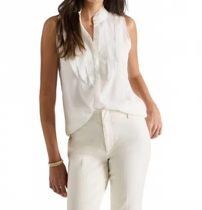 Nic + Zoe Women's Chiffon Woven Tank In Cream In White