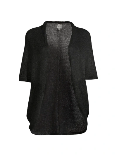 Nic + Zoe Women's Cotton-blend Cocoon Cardigan In Black