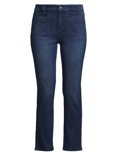Nic + Zoe Women's Mid-rise Straight Pocket Jeans In Twilight