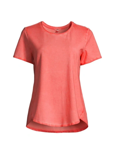 Nic + Zoe Women's Short-sleeve Cotton-blend T-shirt In Coral
