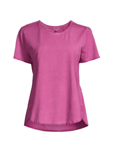Nic + Zoe Women's Short-sleeve Cotton-blend T-shirt In Orchid Bloom