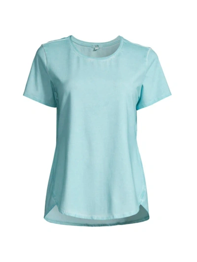 Nic + Zoe Women's Short-sleeve Cotton-blend T-shirt In River