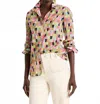 Nic + Zoe Nic+zoe Colorfield Crinkle Button-up Shirt In Multi