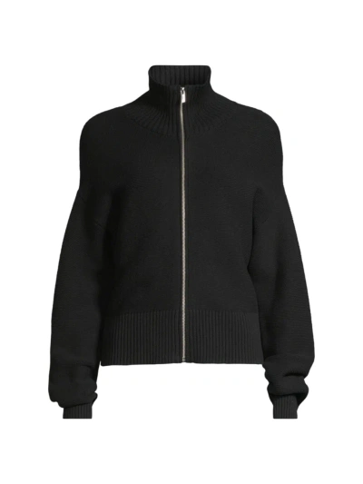 Nic + Zoe Women's Zip-front Sweater Jacket In Black