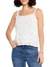 Nic + Zoe Crochet Sweater Tank In White