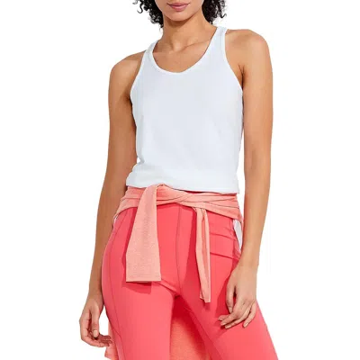 Nic + Zoe Womens Fitness Sport Tank Top In White