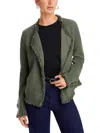 Nic + Zoe Womens Fringe Cardigan Open-front Blazer In Multi