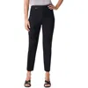 Nic + Zoe Nic+zoe Plaza Stretch Crop Tapered Leg Pants In Black