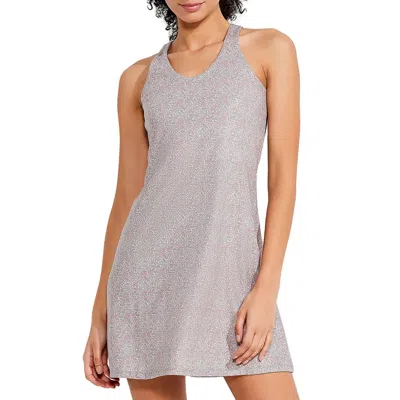 Nic + Zoe Womens V-neck Flexfit Mini Dress In Grey
