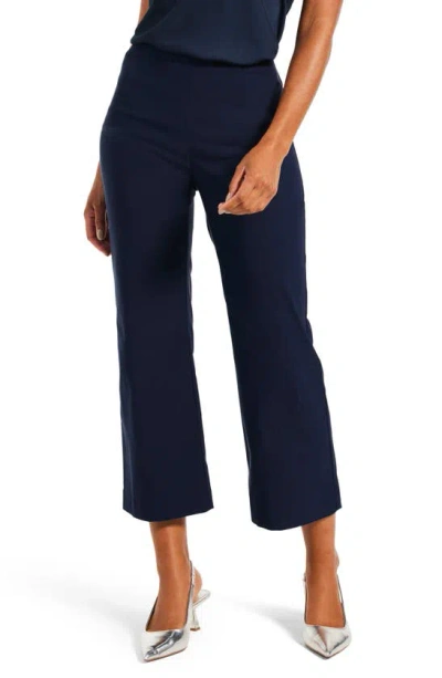 Nic + Zoe Wonderstretch Wide Leg Pull-on Pants In Blue