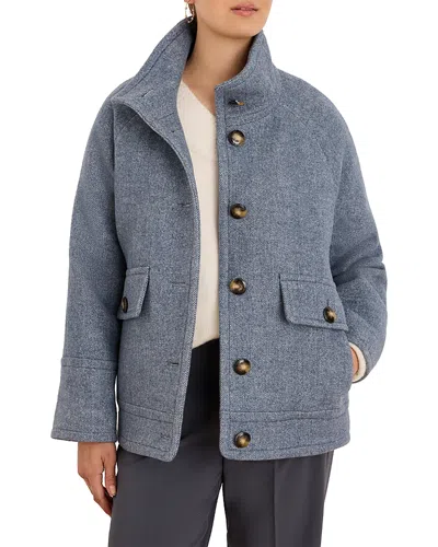 Nic + Zoe Nic+zoe Wool & Alpaca Mod Coat In Pink