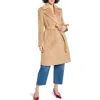 Nic + Zoe Nic+zoe Belted Wrap Coat In Brown