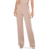 Nic + Zoe Work It Woven Wide-leg Trousers In Mochaccino