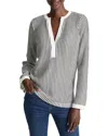 Nic + Zoe Nic+zoe Zigzag Split Neck Knit Top