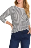 Nic + Zoe Zigzag Knit Top In Multi