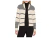 Nic + Zoe Zigzag Bomber Jacket In Multi