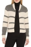 Nic + Zoe Zigzag Bomber Jacket In Multi