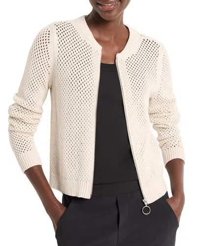 Nic + Zoe Zip Front Mesh Cardigan