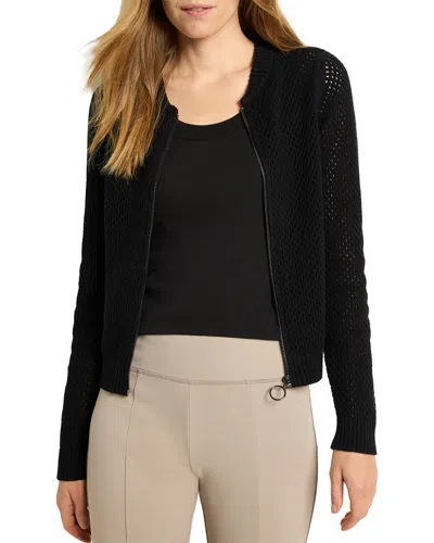 Nic + Zoe Zip Front Mesh Cardigan