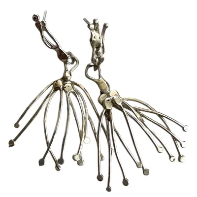 Nicci Bethell Women's Silver Dandelion Dreams Earrings