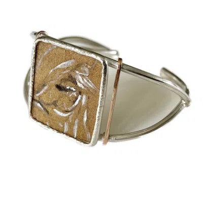 Nicci Bethell Women's Silver / Gold Vein Of Light Cuff