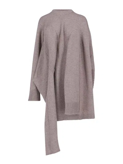 NICCOLÒ PASQUALETTI ASYMMETRIC DECONSTRUCTED SWEATER