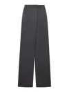 Niccolò Pasqualetti Asymmetric Wool Trousers In Black