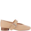Niccolò Pasqualetti Ballerina Oblique Strap In Neutrals