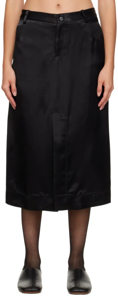 Niccolò Pasqualetti Black Matita Midi Skirt