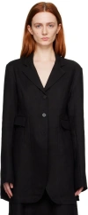 Niccolò Pasqualetti Black Vuoto Blazer In Black