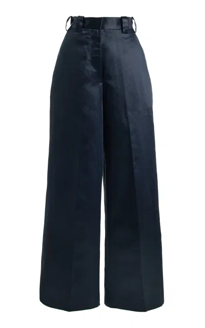 Niccolò Pasqualetti Campo Wide-leg Pants In Blue