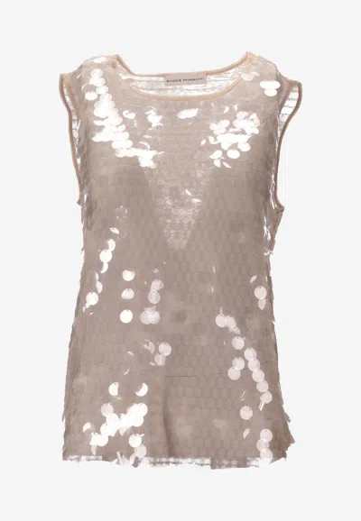 NICCOLÒ PASQUALETTI CARTA SEQUINED TANK TOP