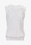 Niccolò Pasqualetti Carta Sleeveless Tank Top In White