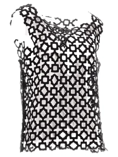 NICCOLÒ PASQUALETTI NICCOLÒ PASQUALETTI CARTA TANK - GEOMETRIC LACE EMBROIDERY
