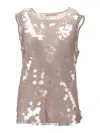 Niccolò Pasqualetti Carta Tank - Paillettes In Nude