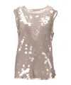 Niccolò Pasqualetti Carta Tank Sequined Vest