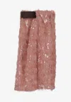 Niccolò Pasqualetti Chimera Sequined Midi Skirt In Pink