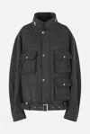 Niccolò Pasqualetti Wool Belted Jacket In Black