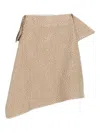 Niccolò Pasqualetti Collage Asymmetric Midi Skirt In Neutral