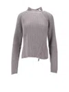 Niccolò Pasqualetti Corazza Zip-detail Sweater In Gray
