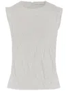 Niccolò Pasqualetti Cotton Tank Top With Embroidery In White