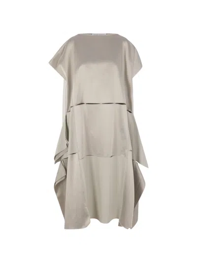 Niccolò Pasqualetti Cut-out Draped Dress In Neutral
