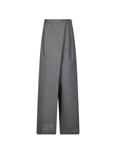 Niccolò Pasqualetti Delta Wrap Trousers In Black
