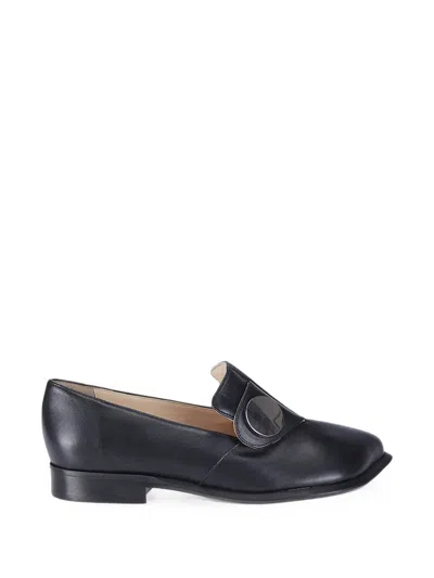 Niccolò Pasqualetti Disco Leather Loafers In Black