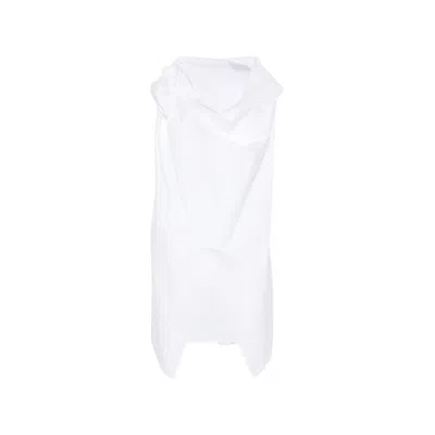 Niccolò Pasqualetti Draped Asymmetric Top In White