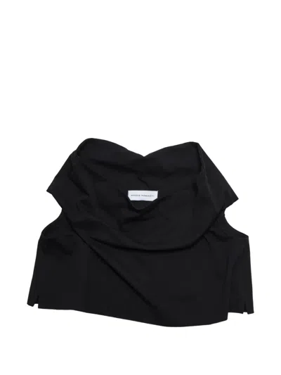Niccolò Pasqualetti Draped Sleeveless Top In Black